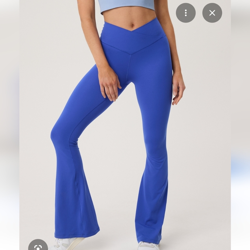 aerie Bright Cobalt Blue Flare Leggings